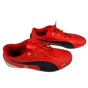 Puma Scuderia Ferrari Kids Red Black Racing Sneakers 304590-06 Size US 4Y WPSU